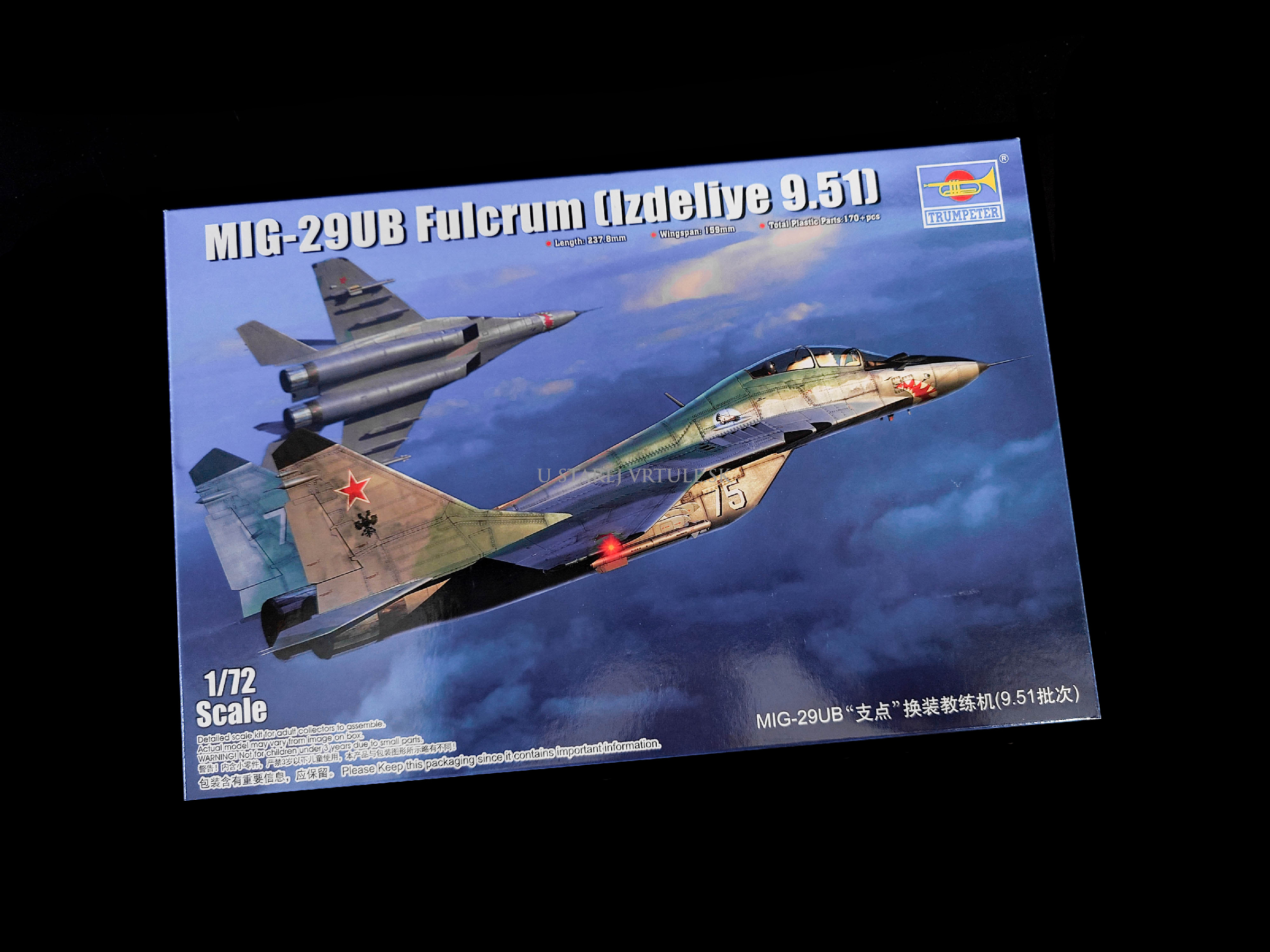 MIG-29UB Fulcrum (Izdeliye 9.51) 1/72