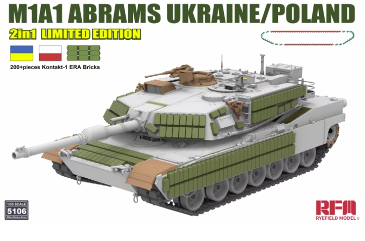 M1A1 Abrams Ukraine/Poland 2 in 1 Limited Edition