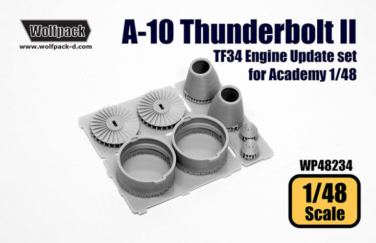 A-10 Thunderbolt II TF34 Engine Update Set (for Academy1/48)
