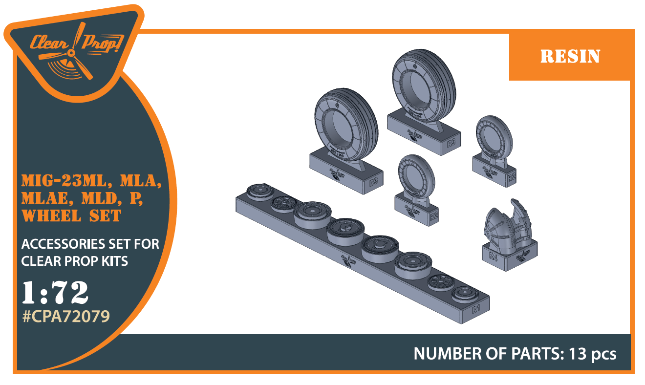 MiG-23ML, MLD, P, MLAE Wheel set for CP kits - Image 1