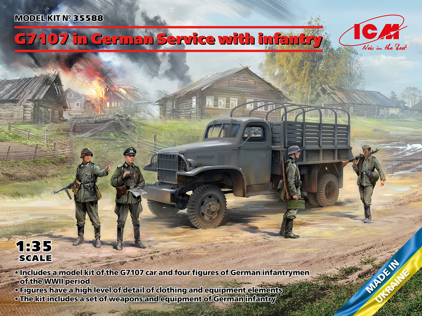 G7107 in German Service with infantry - Image 1