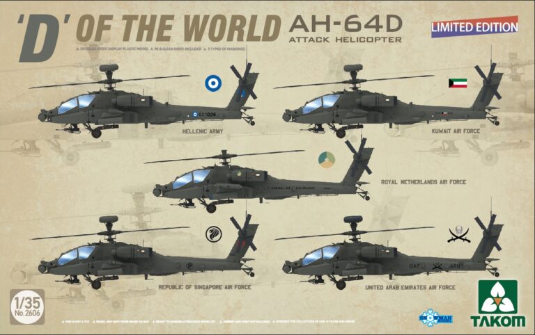 D OF THE WORLD AH-64D Attack Helicopter (Limited Edition)