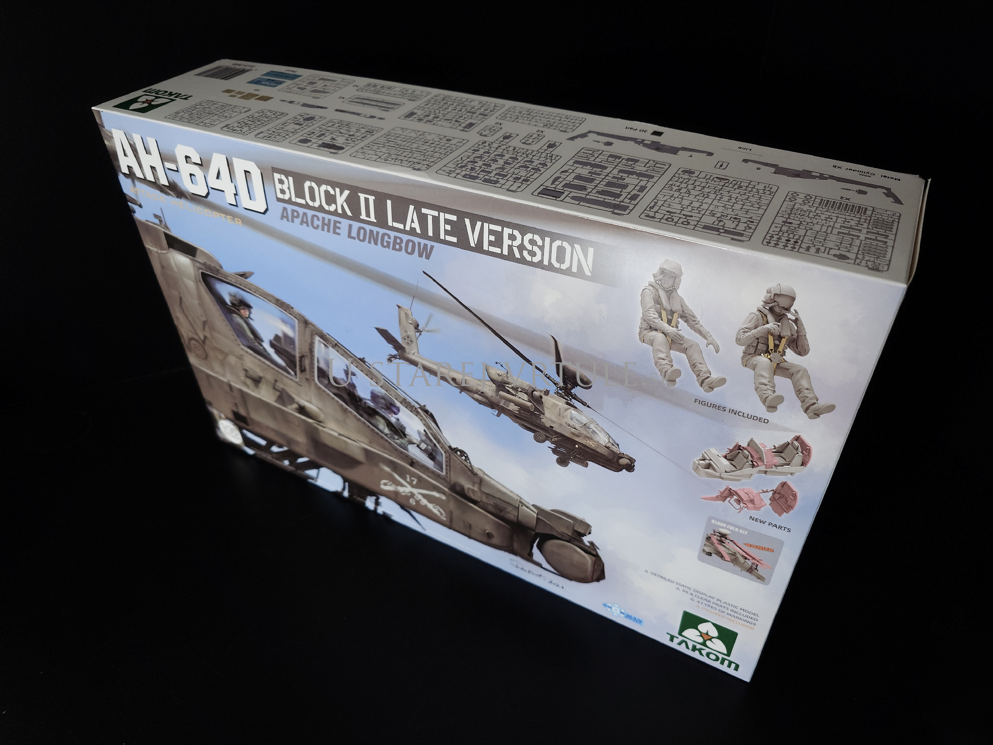 AH-64D Apache Block II Late Version + 2 Figures 1/35