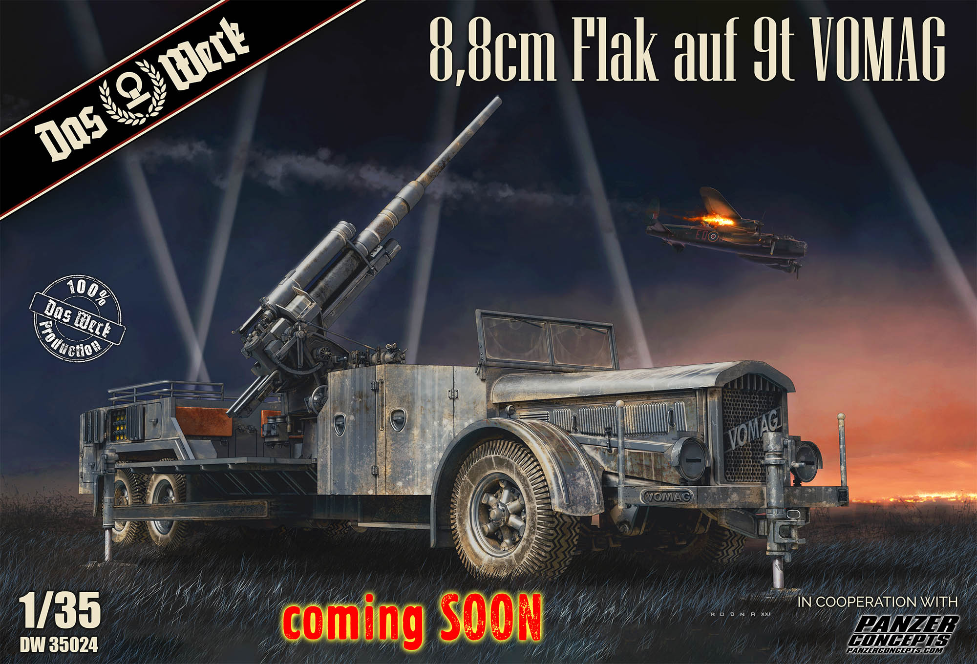 8,8 cm Flak on a 9t VOMAG 1/35
