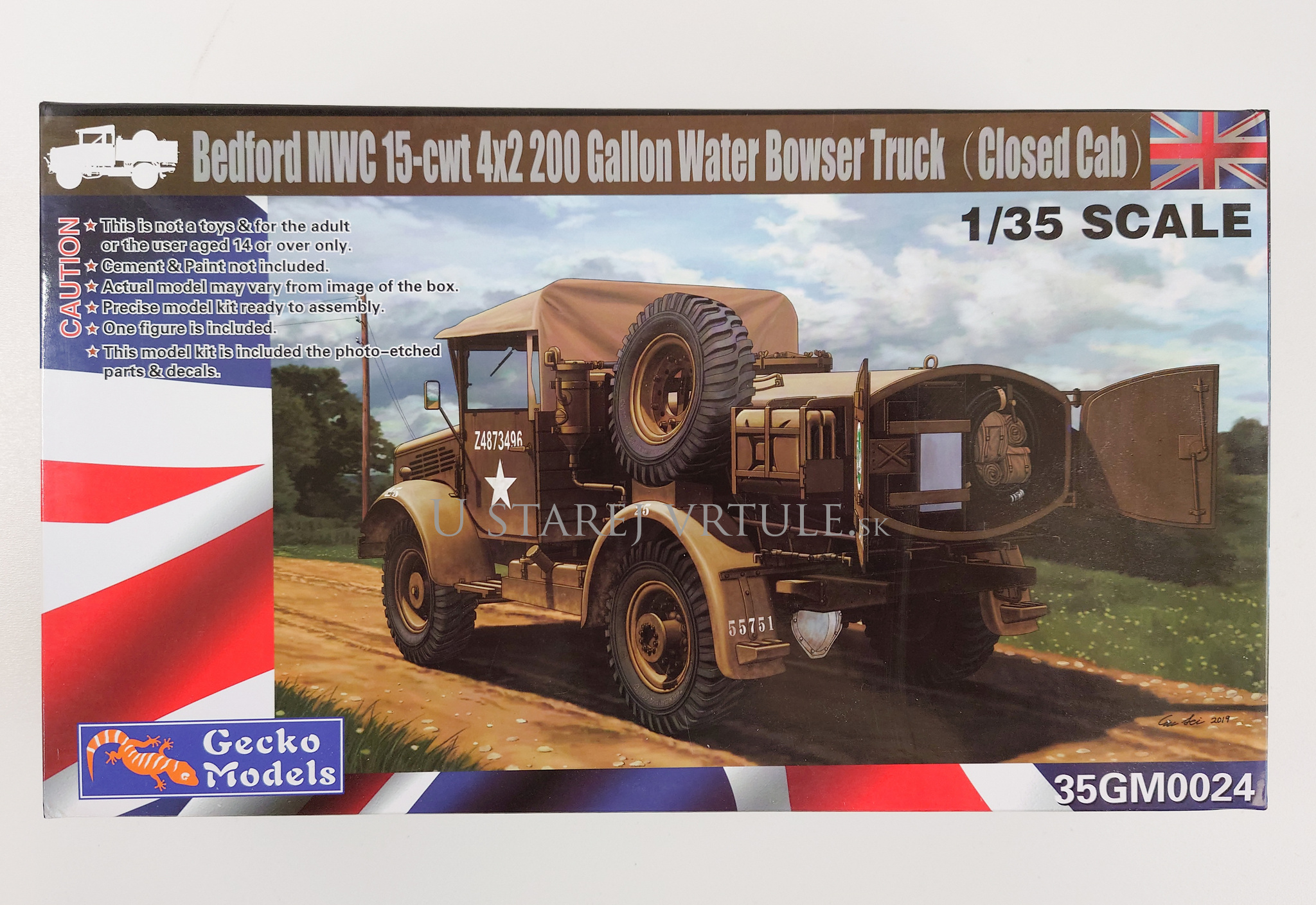 Bedford MWC 15-cwt 4x2 200 Gallon Water Bowser Truck "Closed Cab"