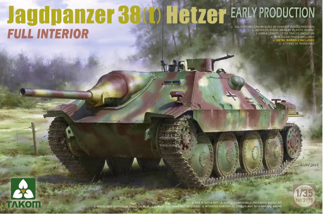 Jagdpanzer 38(t) Hetzer Early Production (Full Interieur) 1/35