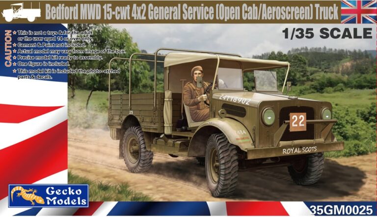 Bedford MWD 15-cwt 4x2 General Service (Open Cab/Aeroscreen) Truck
