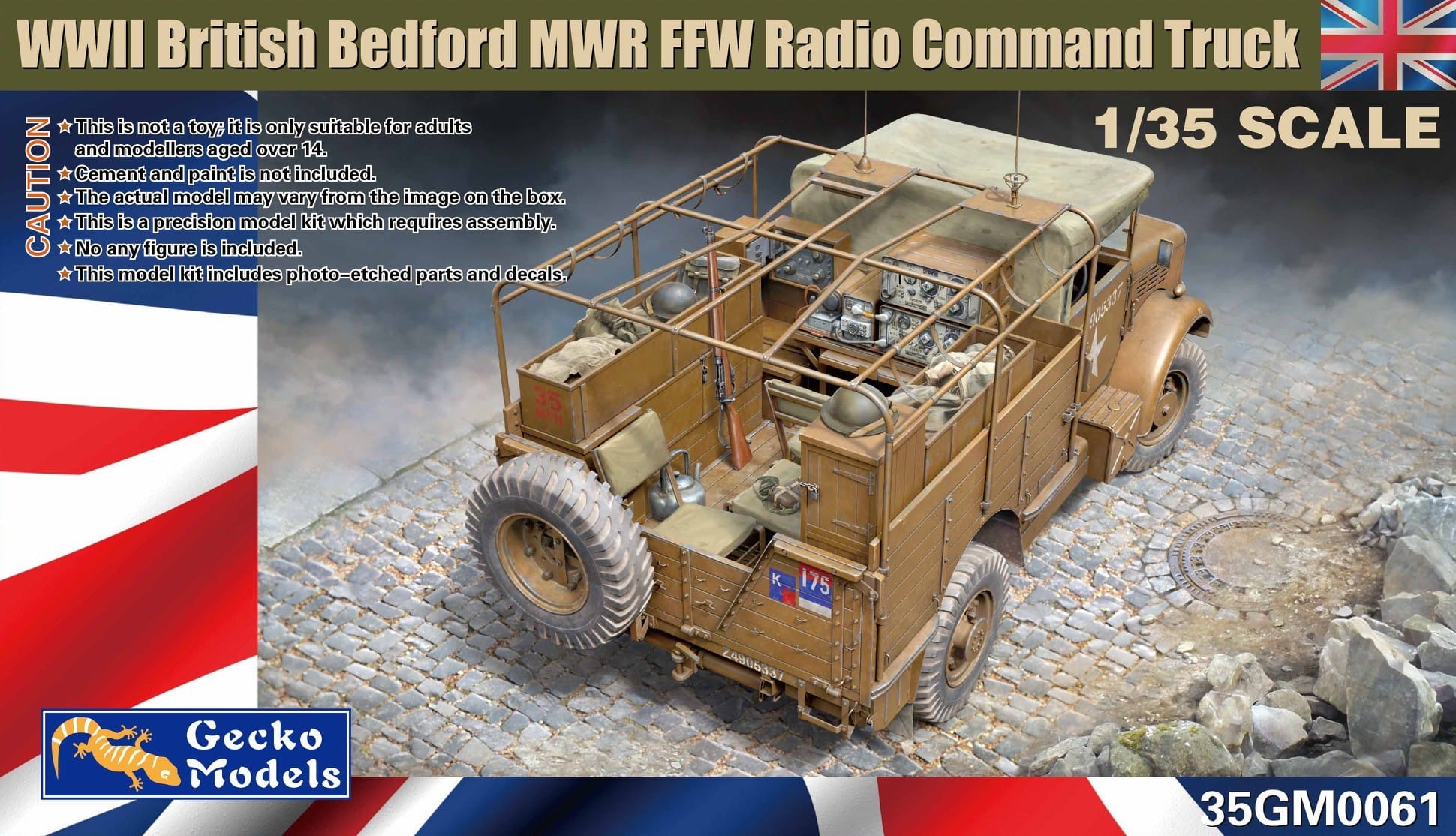 WWII British Bedford MWR FFV Radio command truck