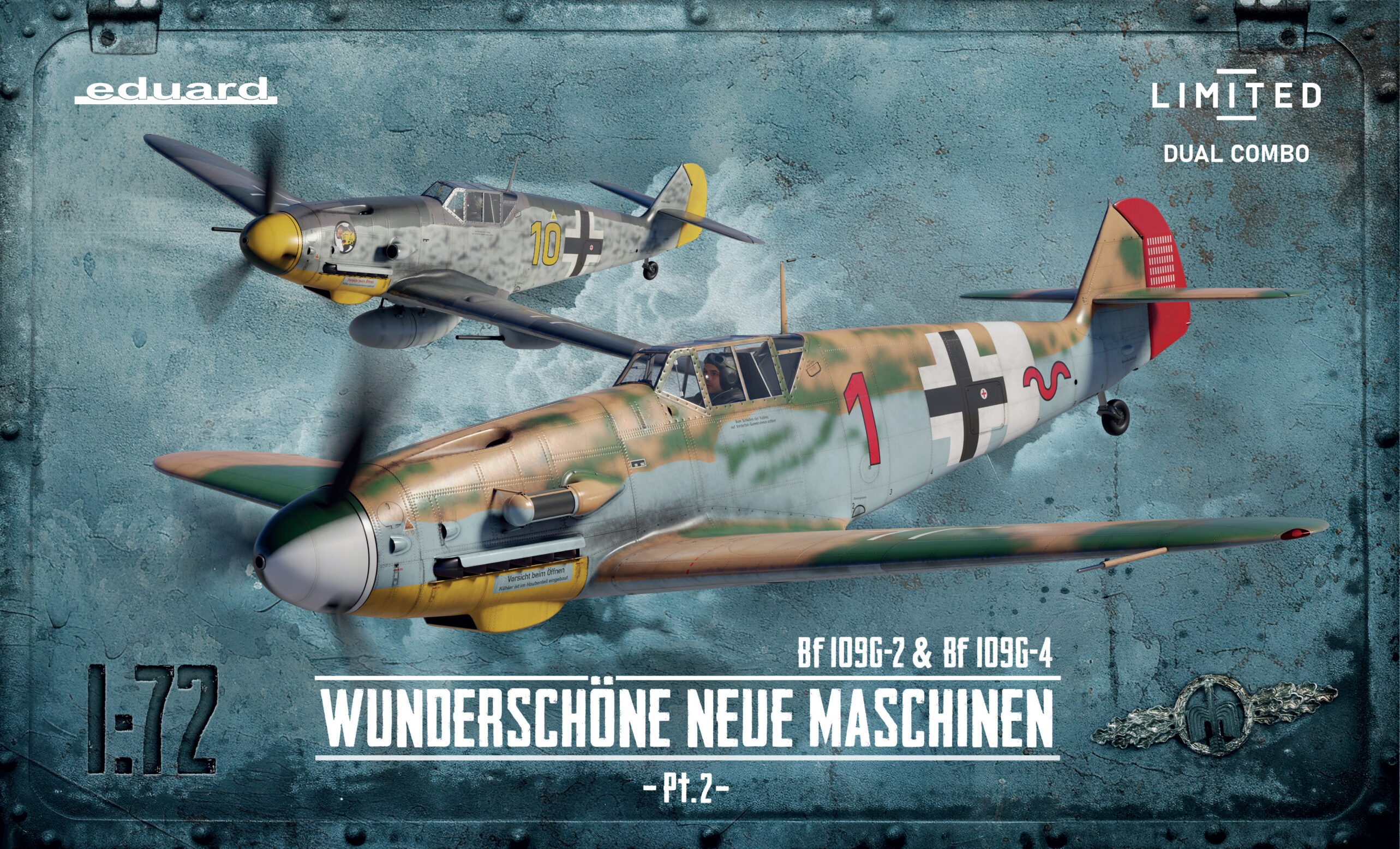 Bf 109G-2 & Bf 109G-4 Wunderschöne Neue Maschinen Dual Combo 1/72