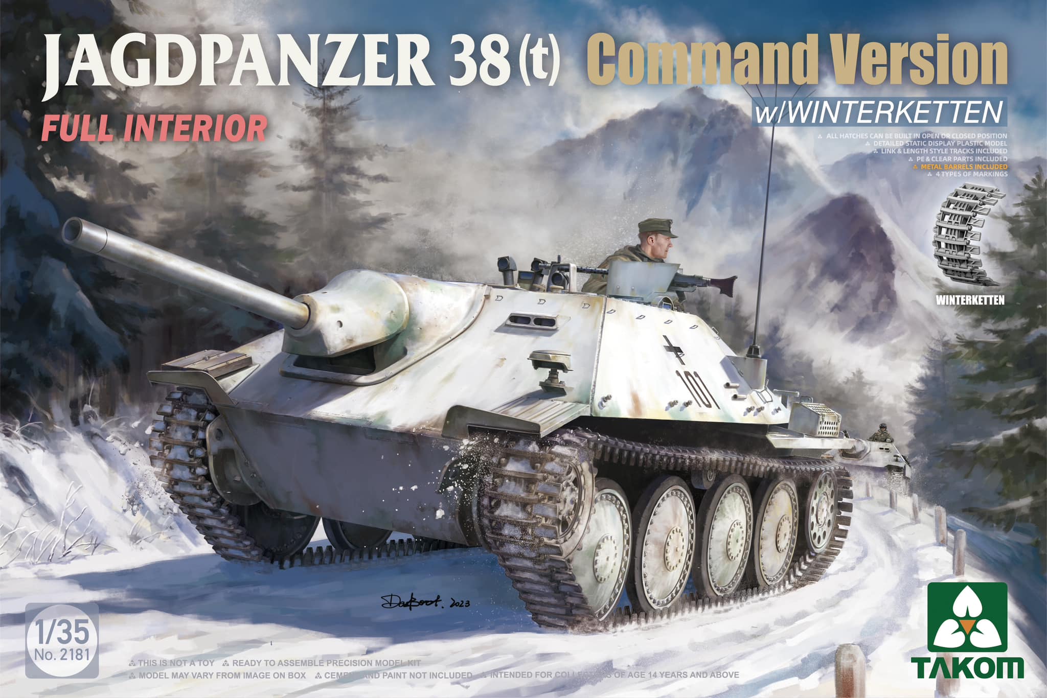 Jagdpanzer 38(t) Command Version (Full Interior) 1/35