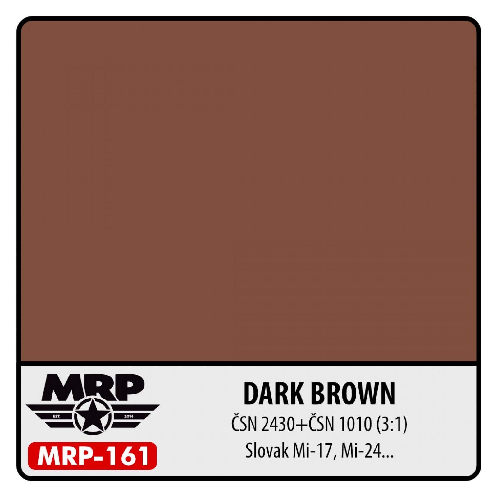 MRP-161 DARK BROWN ČSN 2430+ČSN 1010 (3:1) (Slovak Mi-17, Mi-24)
