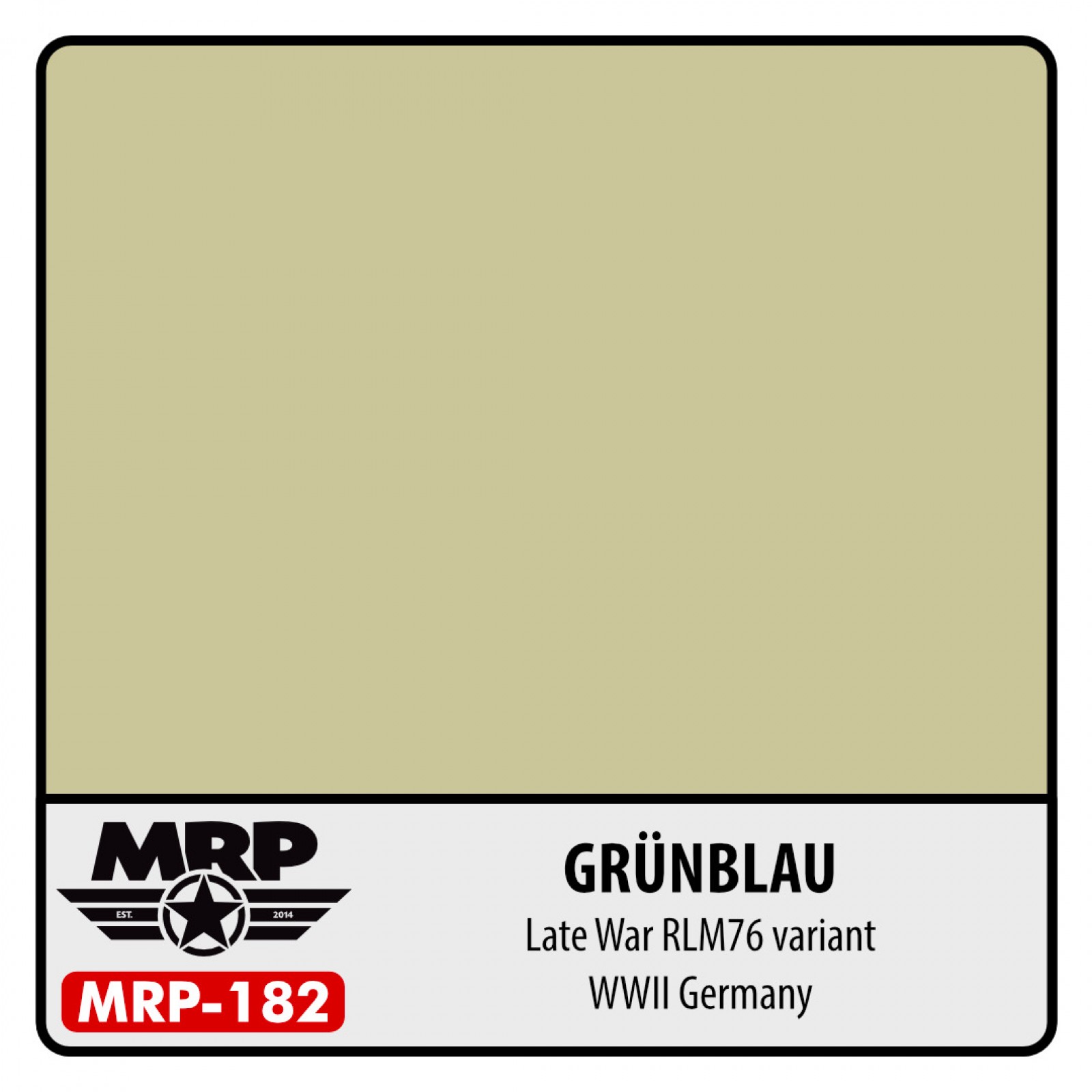 MRP-182 GRÜNBLAU Late War RLM76 Variant WWII Germany