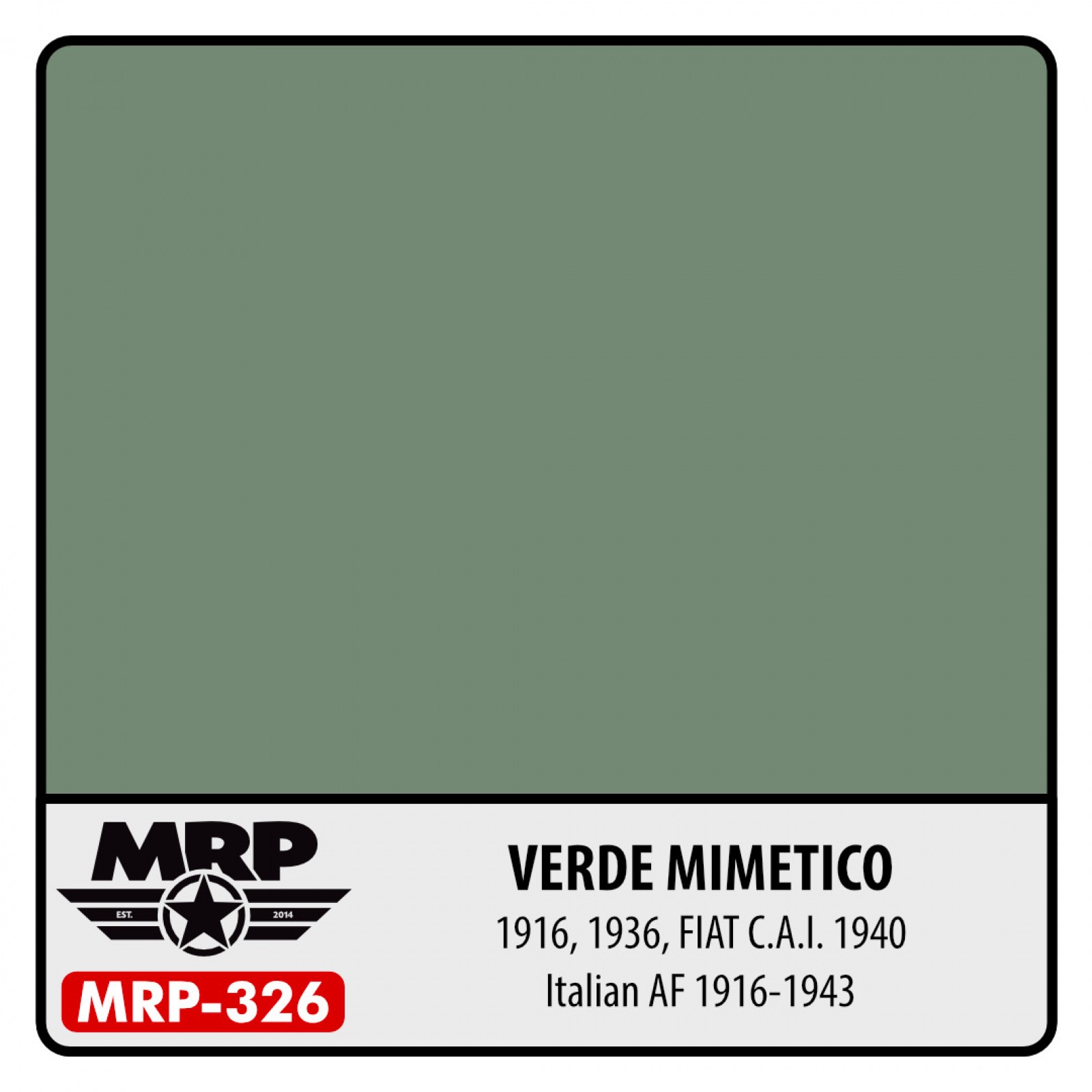 MRP-326 VERDE MIMETICO (1916, 1936, FIAT C.A.I. 1940)