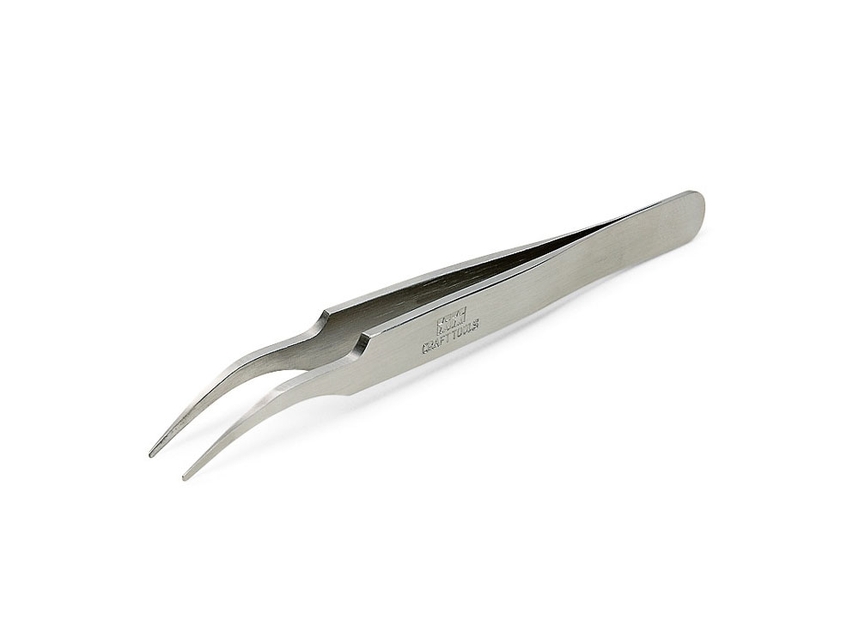 Tamiya HG Angled Tweezers Round Tip