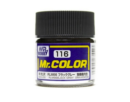 Mr.Color c116 Semi-Gloss Black Gray RLM 66 (A)G)(II)