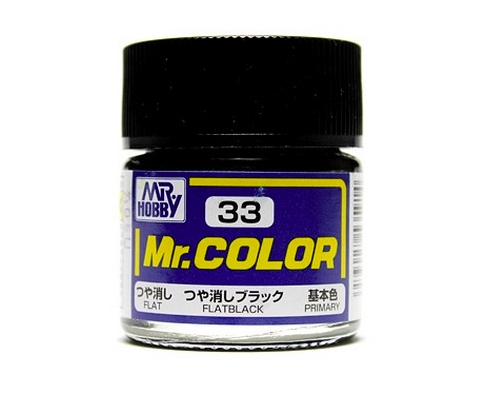 Mr.Color c33 Flat Black (P)