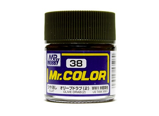 Mr.Color c38 Flat Olive Drab(2) (T)(US)