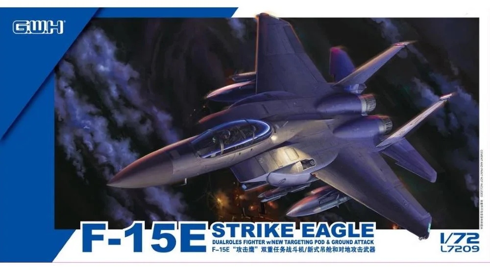F-15E Strike Eagle Dualroles Fighter w/New Targeting Pod & Ground Attack 1/72