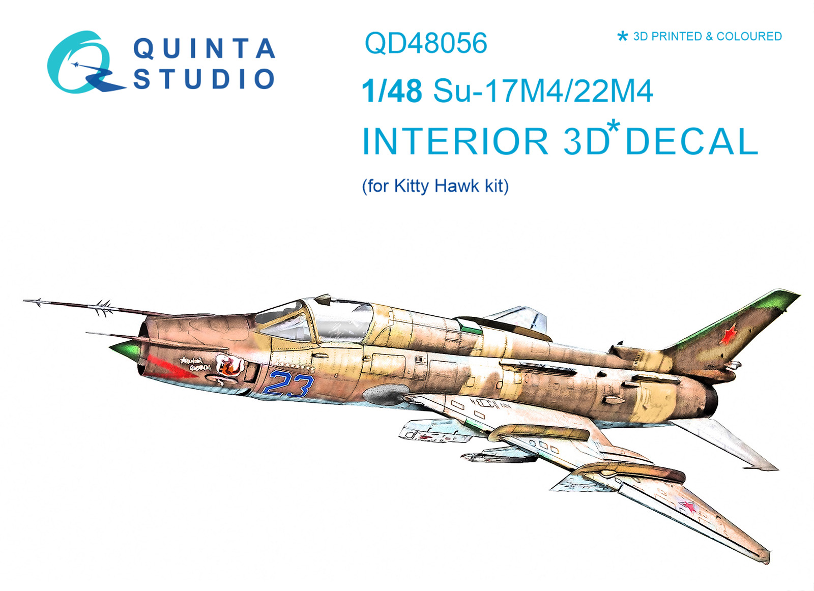 Su-17M4/22M4 3D-Printed & coloured Interior on decal paper (Kitty Hawk)
