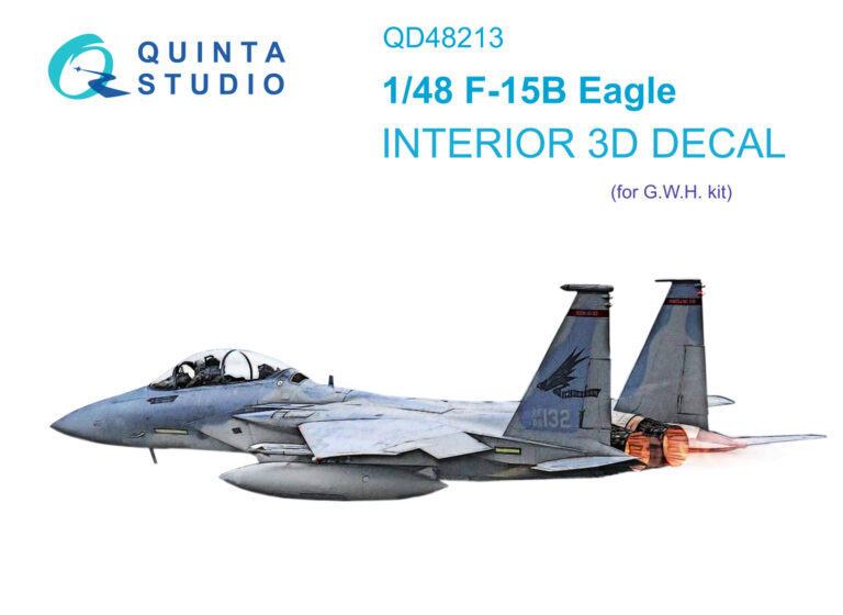 F-15B 3D-Printed & coloured Interior on decal paper (GWH)