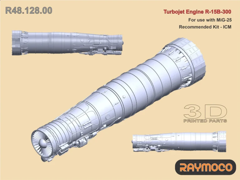 Mig-25 Turbojet Engine R-15B-300 (ICM) 1/48