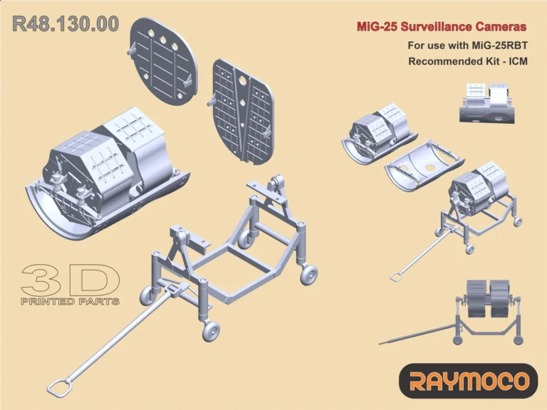 MiG-25RBT Surveillance Cameras (1/48 ICM)