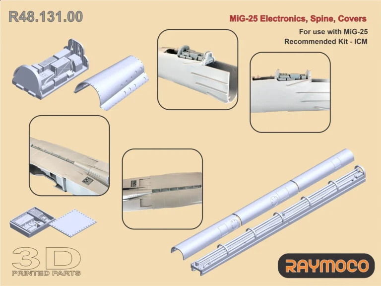 MiG-25 Electronics, Spine, Covers (ICM) 1/48