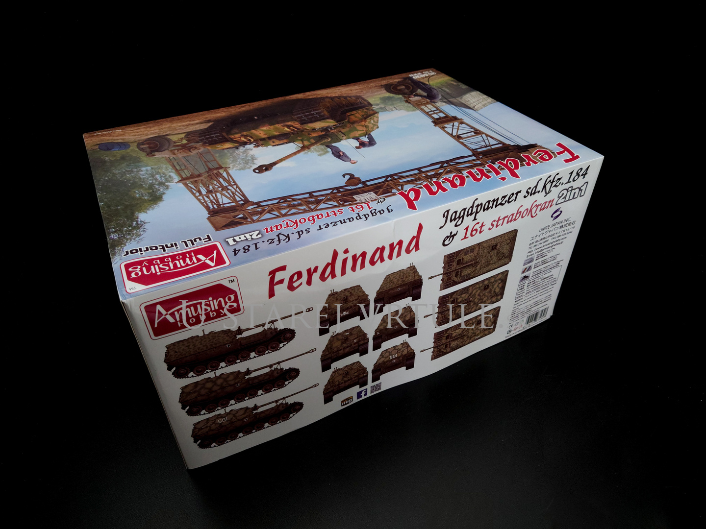 Ferdinand Jagdpanzer Sd.kfz 184 (full interior) & 16t strabokran 1/35