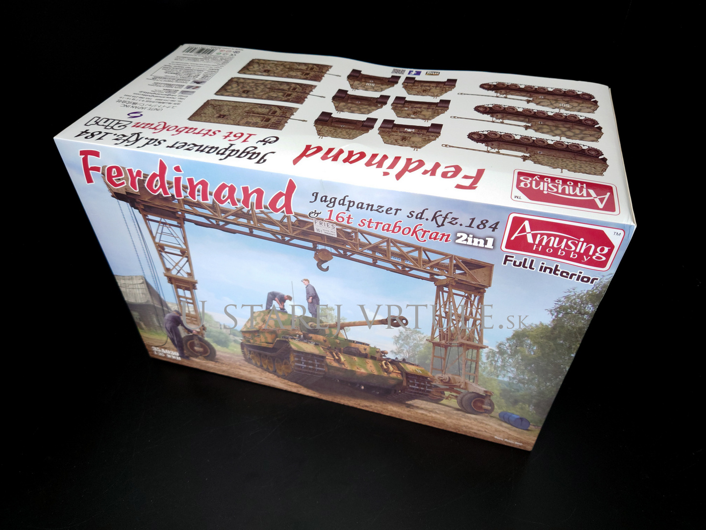 Ferdinand Jagdpanzer Sd.kfz 184 (full interior) & 16t strabokran 1/35