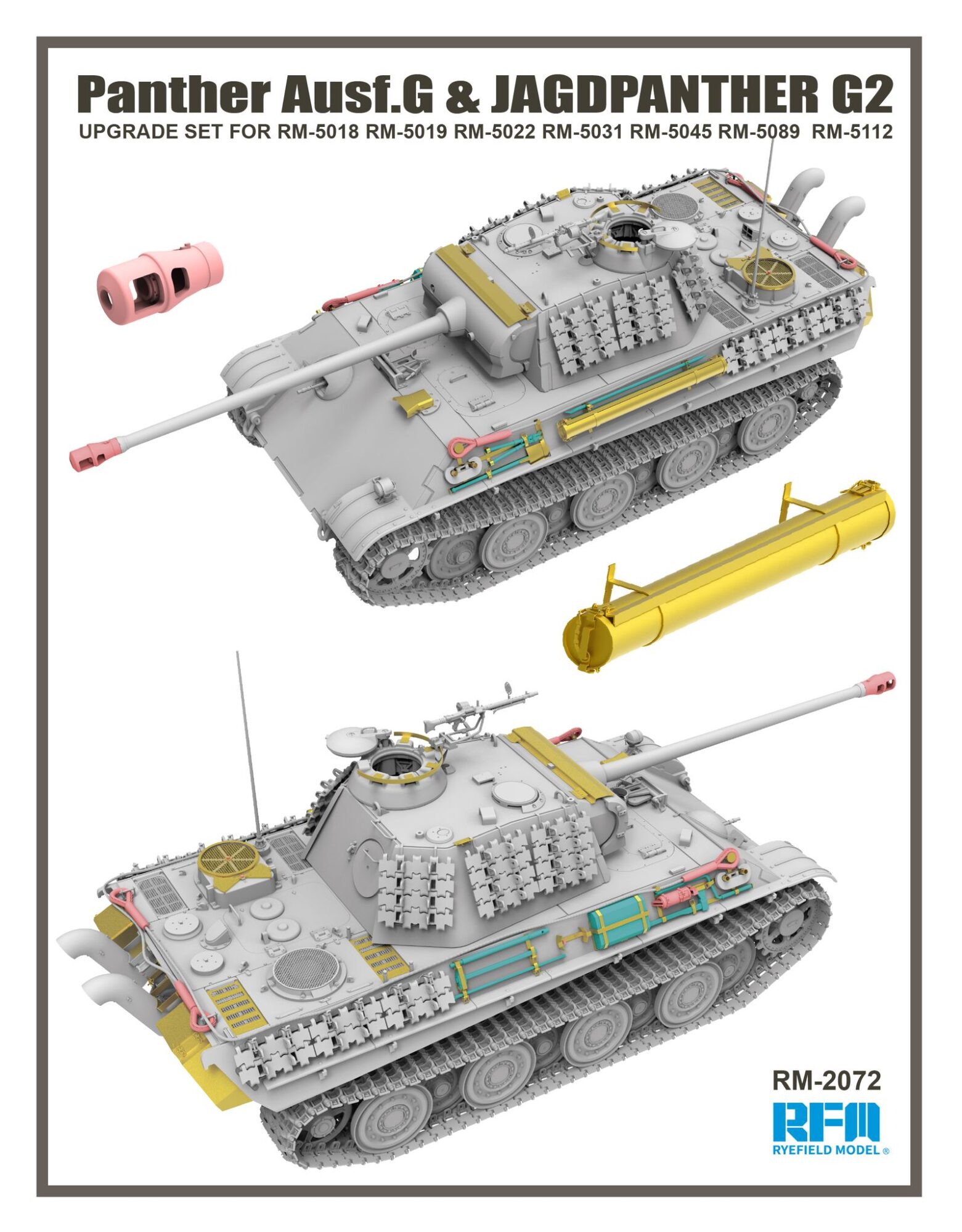 Panther Ausf.G & Jagdpanther G2 upgrade set