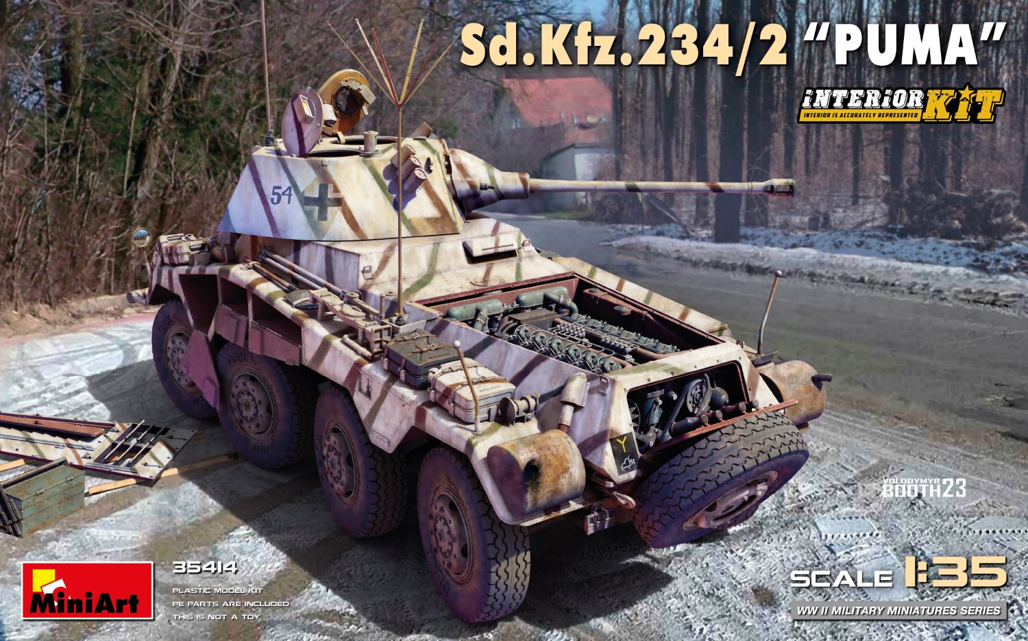 SD.KFZ.234/2 PUMA (With Full Interior) 1/35