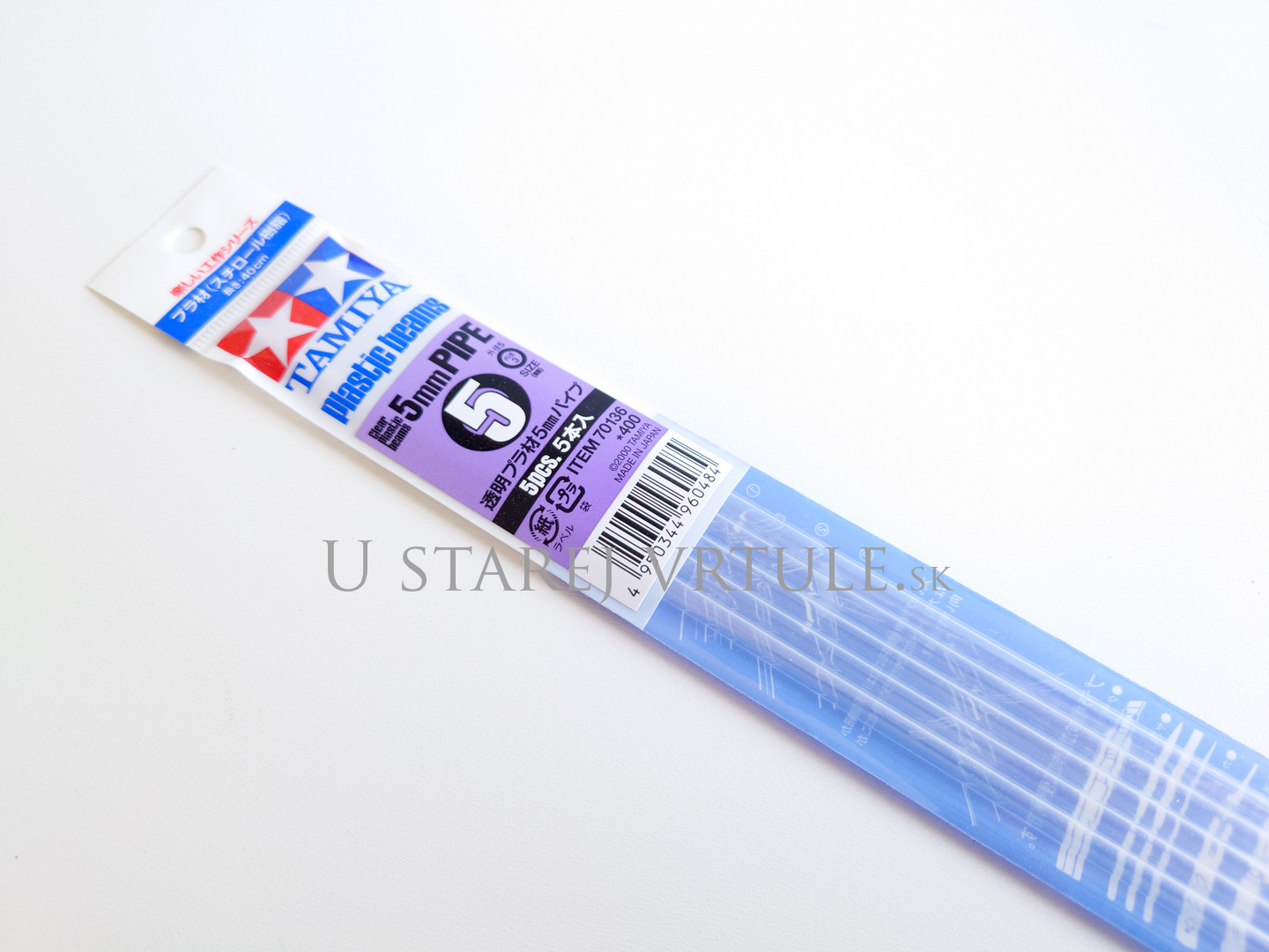 Clear Plastic Beams 5mm PIPE (5pcs.)