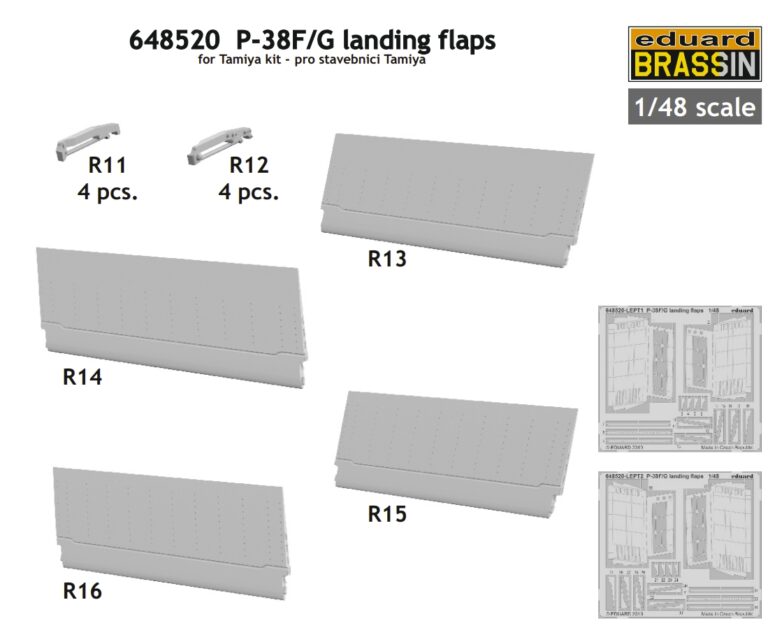P-38F/G landing flaps 1/48