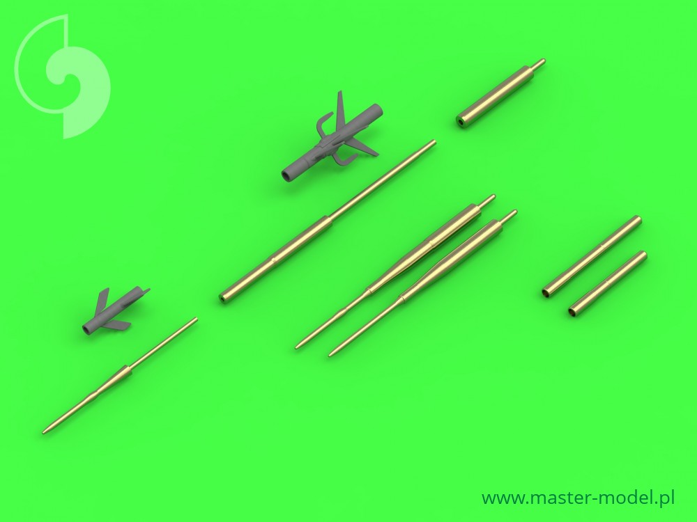 Su-17, Su-20, Su-22 (Fitter) - Pitot Tubes (optional parts for all versions) and 30mm gun barrels (KH) 1/48