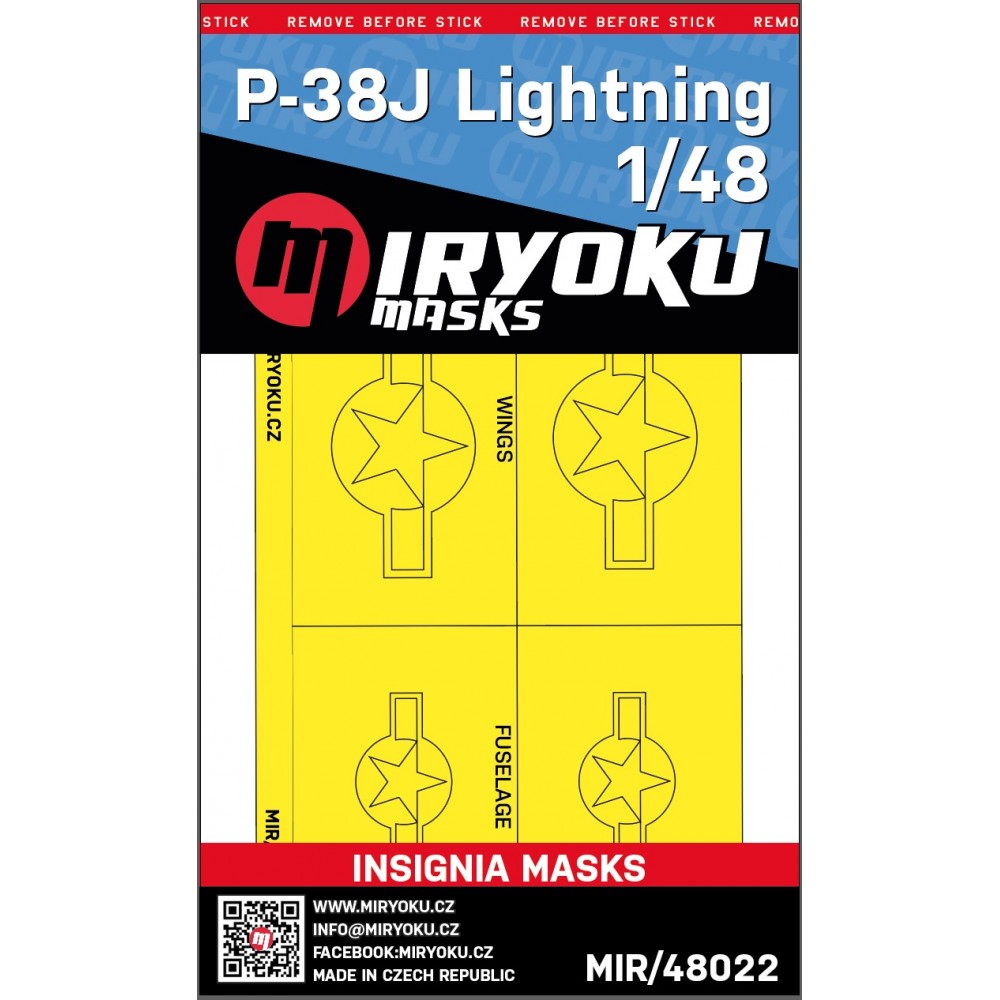 P-38J LIGHTNING - NATIONAL INSIGNIAS - 1/48 (Tamiya)
