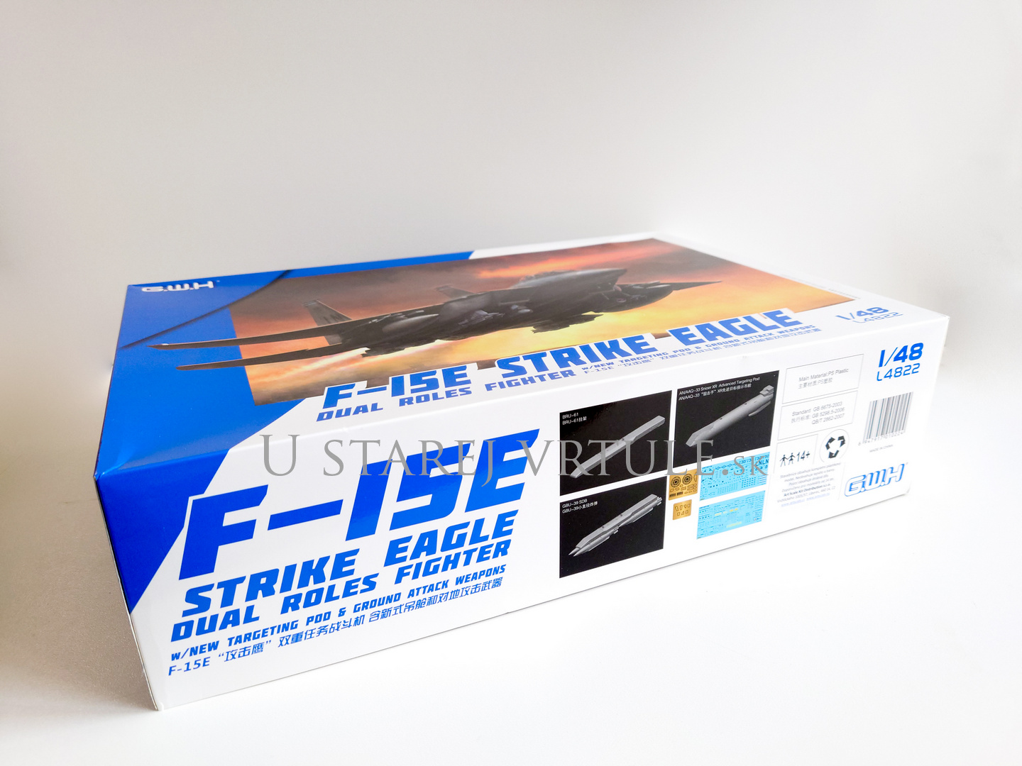 F-15E Strike Eagle Dual Roles Fighter w/New Targeting Pod & Ground Attack Weapons 1/48