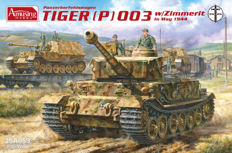 Panzerbefehlswagen Tiger (P) 003 w/Zimmerit in May 1944 1/35