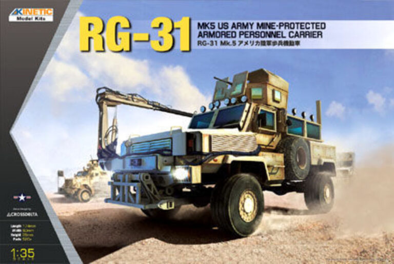 RG-31 MK5 U.S. Army Mine-Protected Armored Personnel Carrier 1/35
