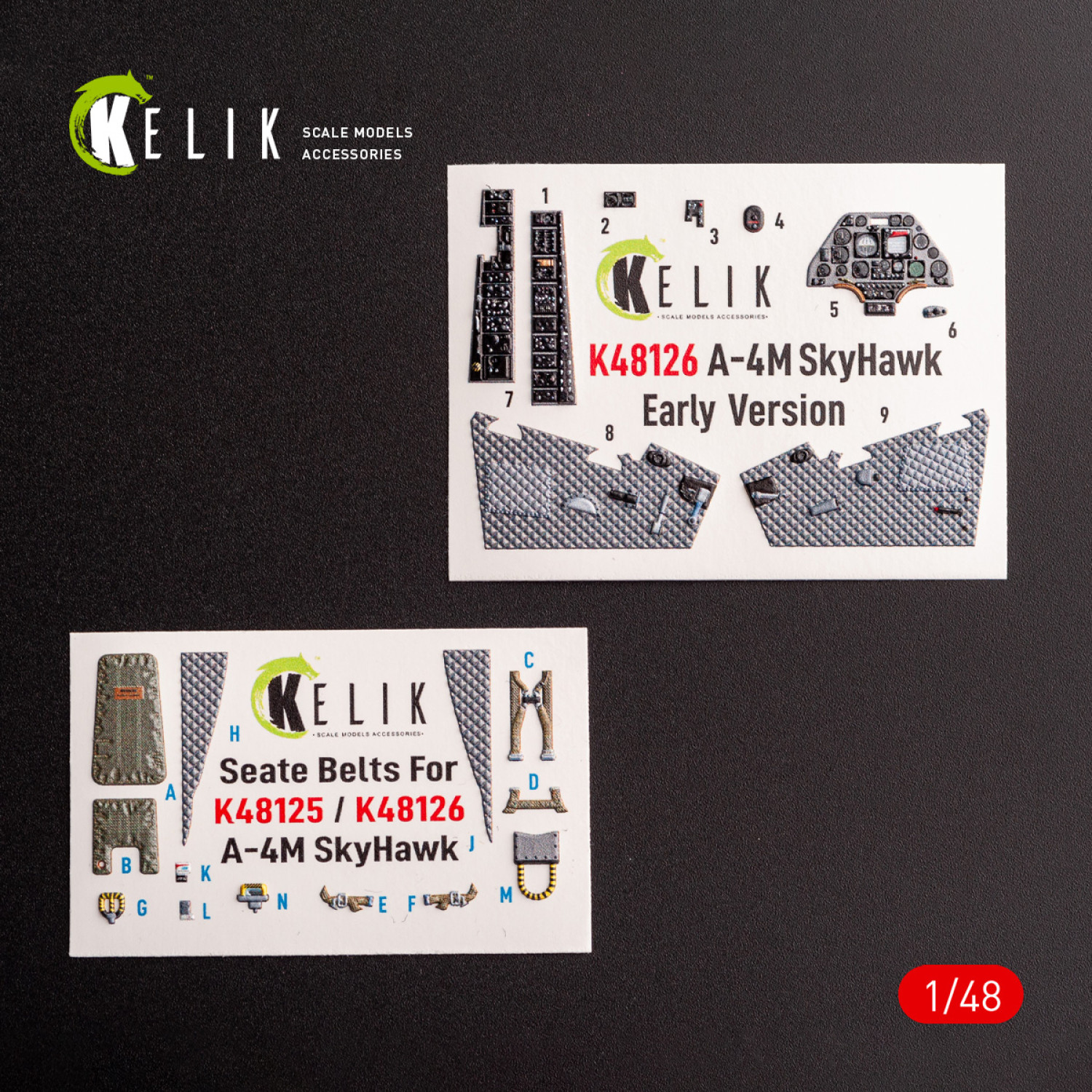 A-4M Early production- interior 3D decals for Magic Factory kit (1/48)