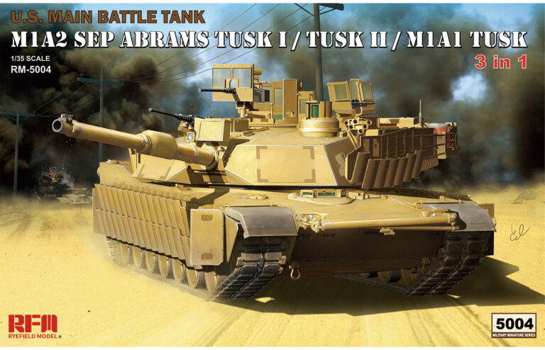 U.S. Main Battle Tank M1A2 SEP Abrams TUSK I / TUSK II / M1A1 TUSK 3 in 1 1/35