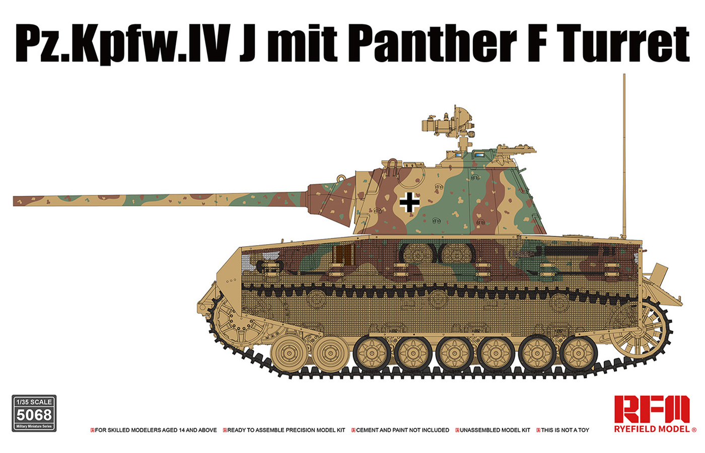 Pz.Kpfw.IV J mit Panther F Turret 1/35