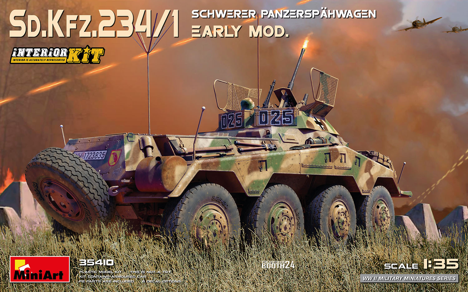 Sd.Kfz.234/1 Schwerer Panzerspähwagen Early Mod. Interior Kit 1/35