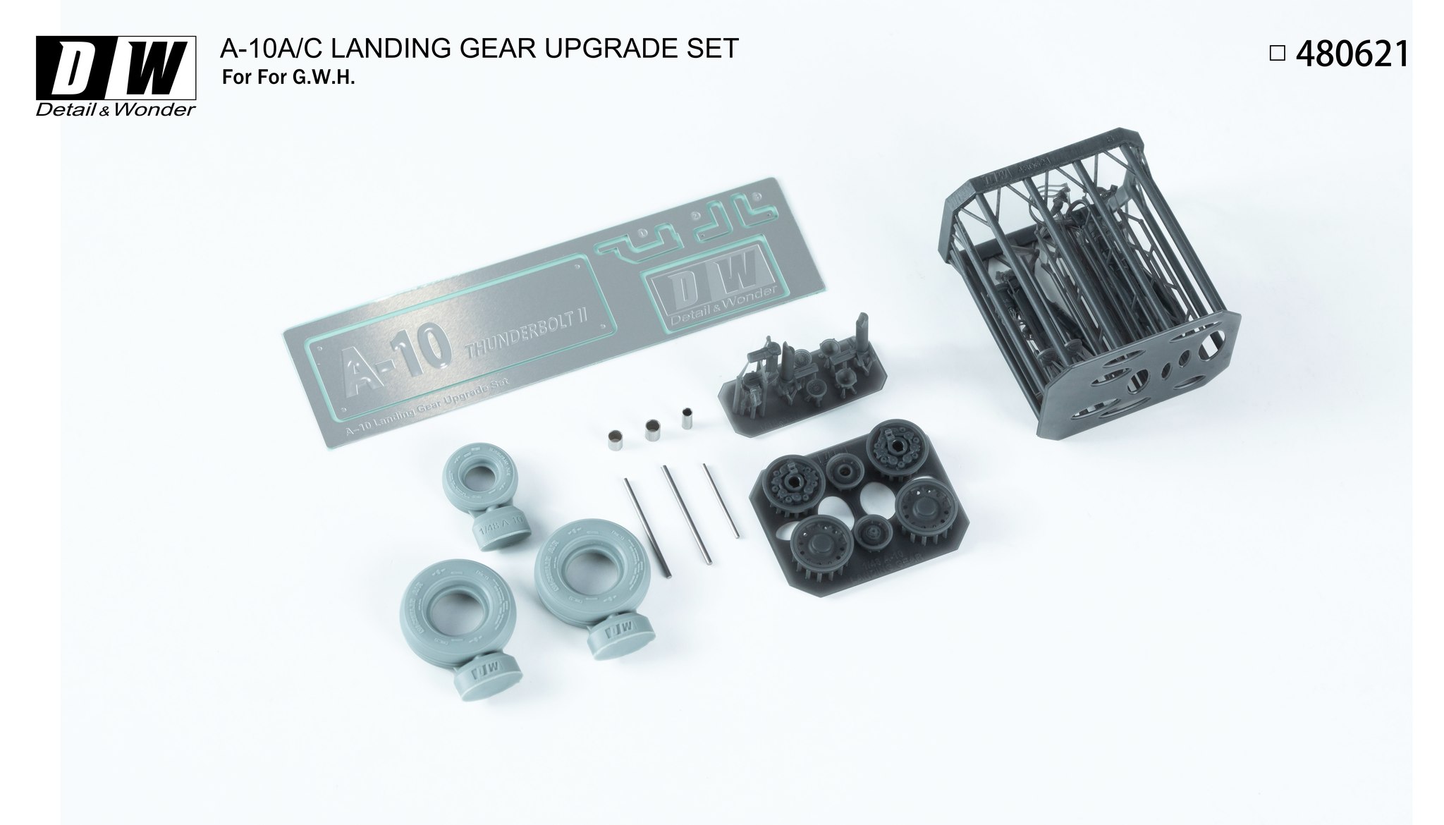 A-10A/C LANDING GEAR UPGRADE SET (For GWH) 1/48