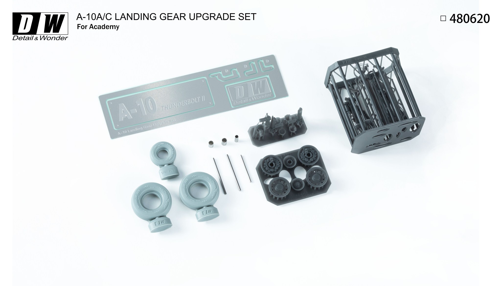 A-10A/C LANDING GEAR UPGRADE SET (For Academy) 1/48