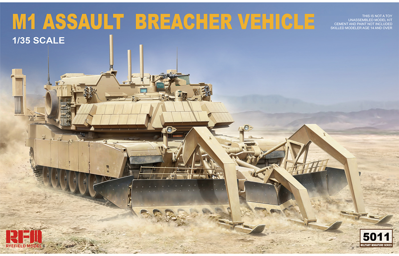 M1 Assault Breacher Vehicle (ABV) M1150 with Mine Plow 1/35