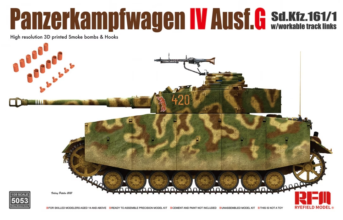 Panzerkampfwagen IV Ausf. G late w/with workable track links 1/35