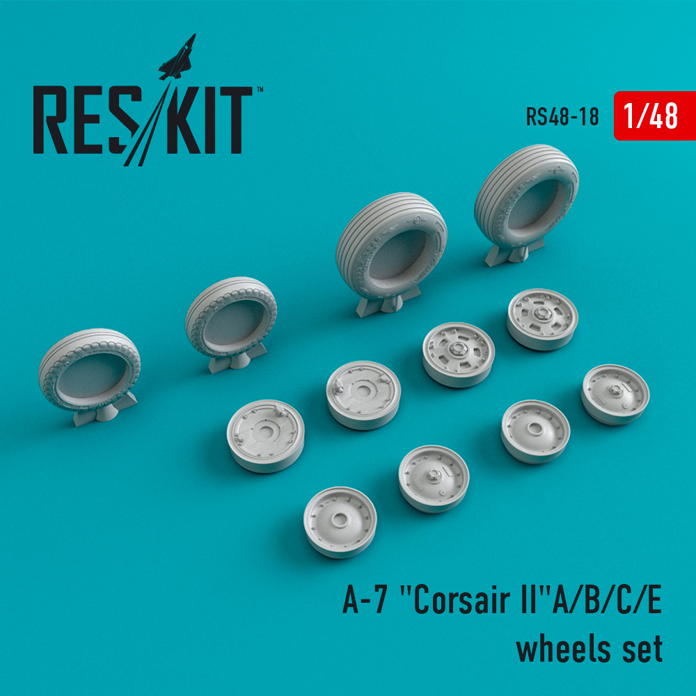 A-7 (A,B,C,E) "Corsair II" (weighted) wheels set (1/48)