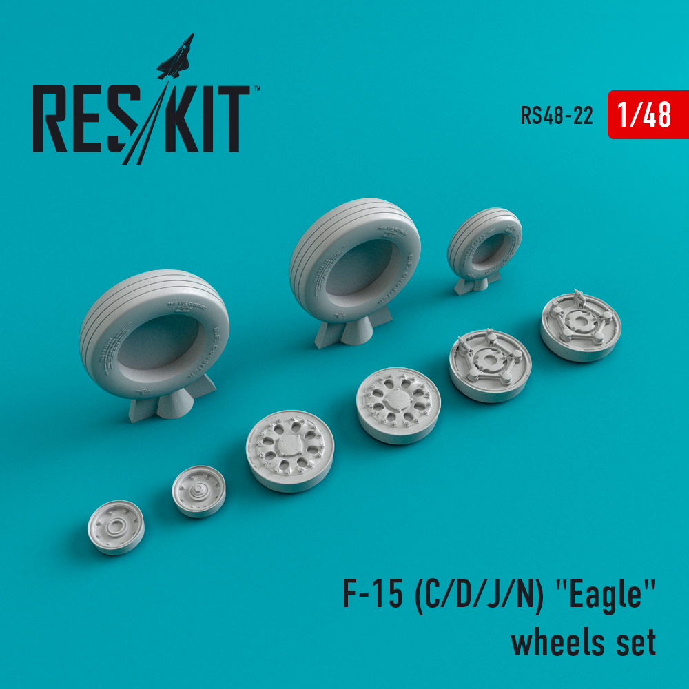 F-15 (C,D,J,N) "EAGLE" (WEIGHTED) WHEELS SET (1/48)