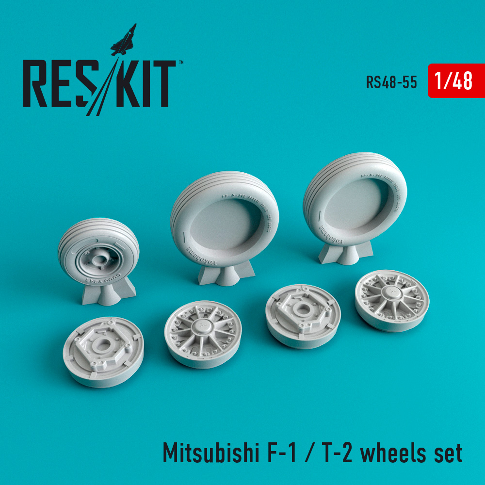Mitsubishi F-1/T-2 wheels set (1/48)