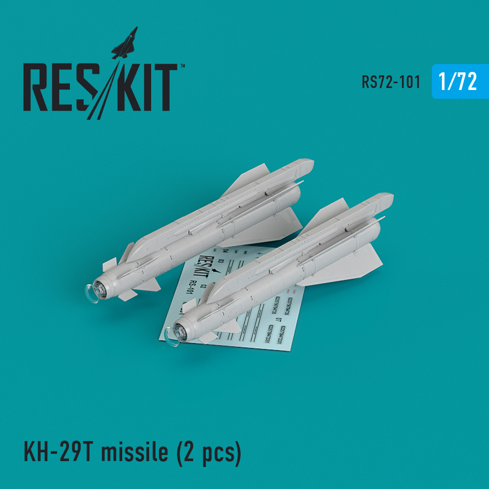 Kh-29T (AS-14B 'Kedge) missiles (2 pcs) (Su-17, Su-25,Su-24, Su-34, Su-30, Su-39, MiG-27, Yak-130, Mirage F.1) (1/72)